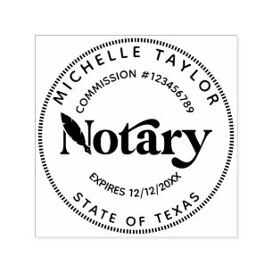 Notary Loan Signing Agent Professional Modern Rubb Self-inking Stamp