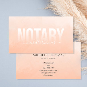 Notary Loan Signing Agent Professional Simple Business Card