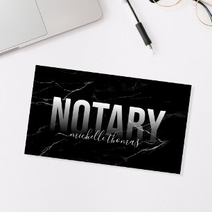 Notary Loan Signing Agent Professional Simple Business Card