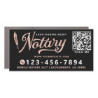 Notary Loan Signing Agent Rose Gold & Black 