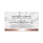 Notary Loan Signing Agent Rose Gold Border Marble