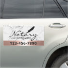 Notary Loan Signing Agent Rose Gold Border Marble