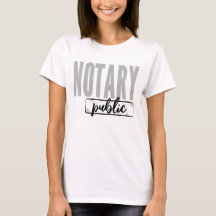 Notary Public Big Font Faded Black