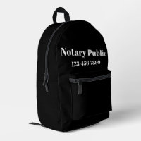 Notary Public Black and White Phone Number