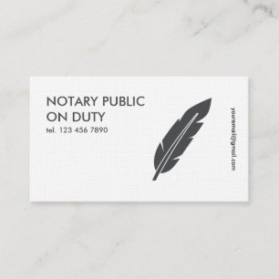 Notary Public Business Card