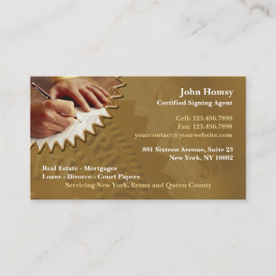 Notary Public Business Card