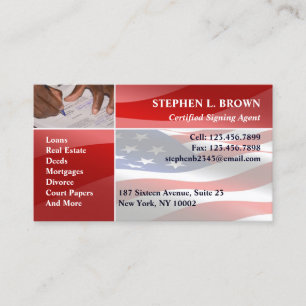Notary Public Business Card