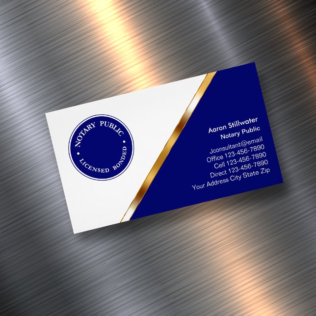 Notary Public Business Card Magnets (Creator Uploaded)
