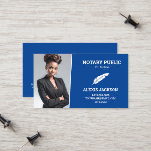 Notary Public Custom Photo Calling Card