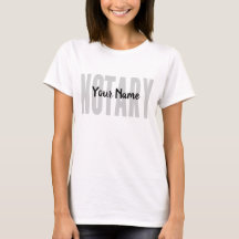 Notary Public Faded Black Big Font Customised