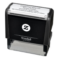Notary Public Four Line Customisable  Self-inking
