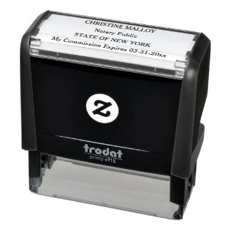 Notary Public Four Line Customisable Self-inking Stamp
