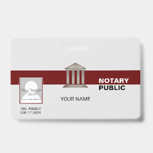 Notary Public ID Badge