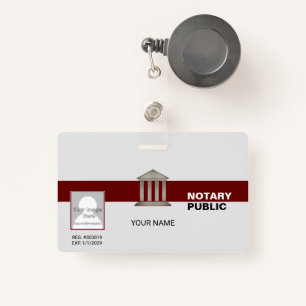 Notary Public ID Badge