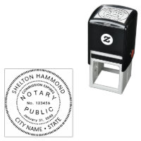  notary public law round black