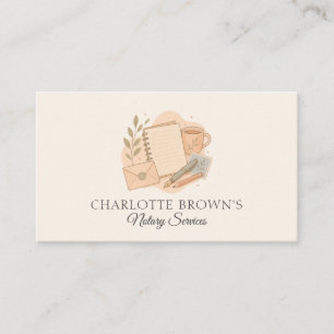 Notary Public Legal Services Business Card