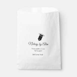 Notary public Loan signing agent add name address  Favour Bags