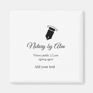 Notary public Loan signing agent add name address Magnet