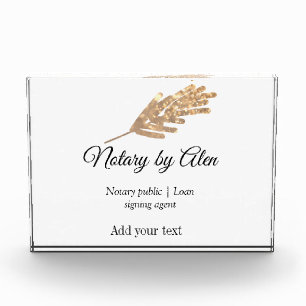 Notary public Loan signing agent add name address Photo Block