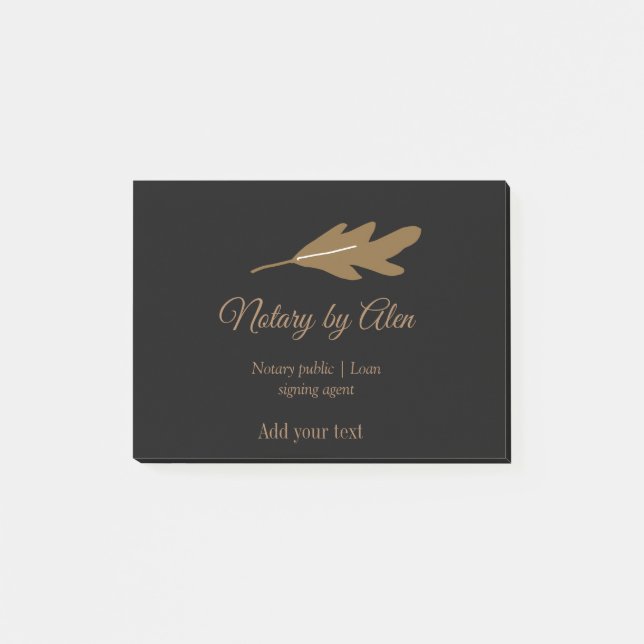 Notary public Loan signing agent add name address Post-it Notes (Front)