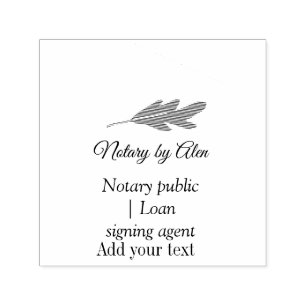 Notary public Loan signing agent add name address Self-inking Stamp