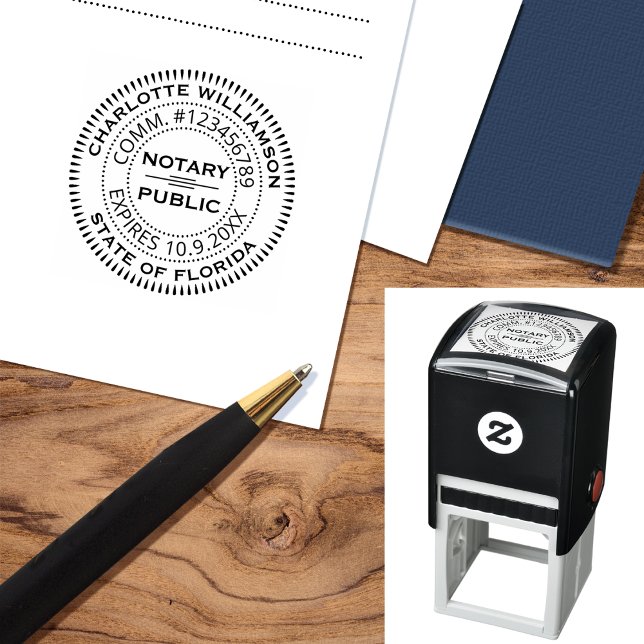 Notary Public Loan Signing Agent Custom Self-inking Stamp (Creator Uploaded)