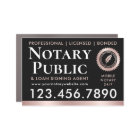 Notary Public Loan Signing Agent Rose Gold Black