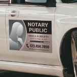 Notary Public Loan Signing Agent Rose Gold Photo Car Magnet<br><div class="desc">Notary Public Loan Signing Agent Modern Rose Gold Photo Car Magnet</div>