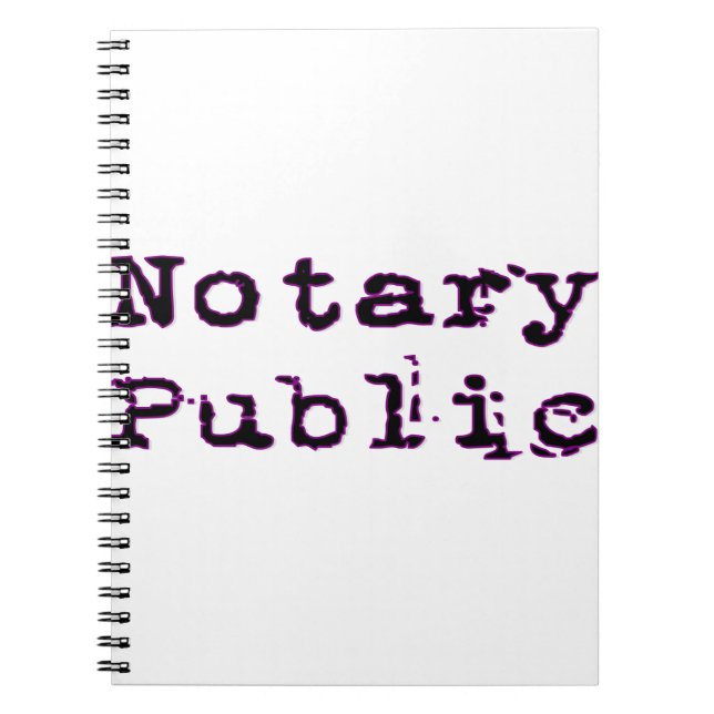 Notary Public Notebook (Front)