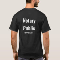 Notary Public Phone Number Black White Template
