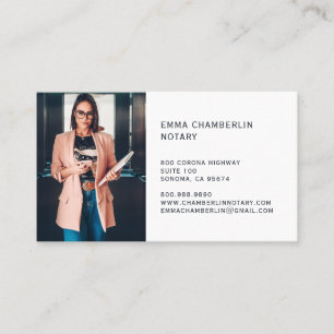 Notary Public Photo Business Card