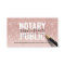 Notary Public Rose Gold Glitter Elegant Signature