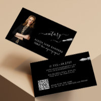 Notary public signing agent photo black