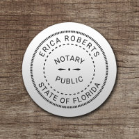 Notary Public Stamp Plain Minimalist