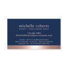 Notary Script Loan Signing Agent Rose Gold & Navy