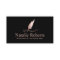 Notary Signing Agent Chic Rose Gold Quill Logo