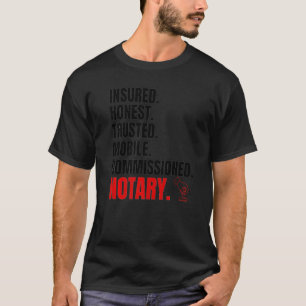 Notary Signing Agent Notary Public Notarise Notari T-Shirt