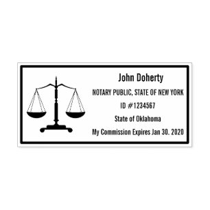 Notary Stamp Easy to Read Right For You Comm. #