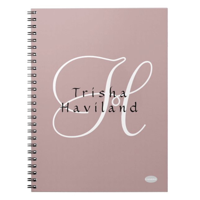 Note Book Personalised - HAMbyWG - Any Colour (Front)