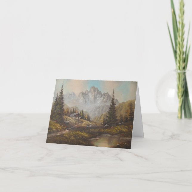 Note Card Ann Hayes Painting Bavarian Dream (Front)