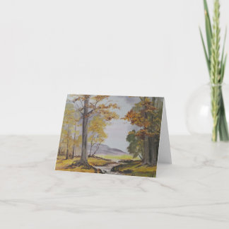 Note Card Ann Hayes Painting Forest Stream