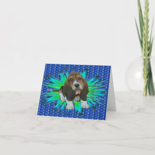 Note Card Baby Basset Hound Sheldon