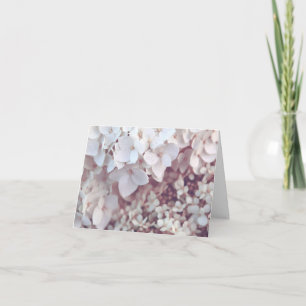 Note Card Blush Pink Hydrangea Floral Botanical