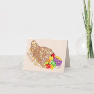 Note Card : Cornucopia Fruit Basket