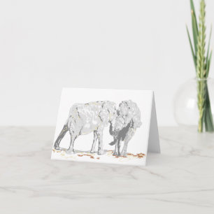Note Card Elephants