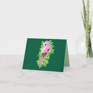 Note Card Exotic Bird .