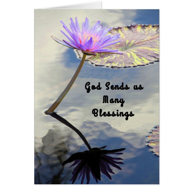 Note Card for Sister, Many Blessings (Front)