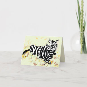 Note card : Freedom Of The Zebra