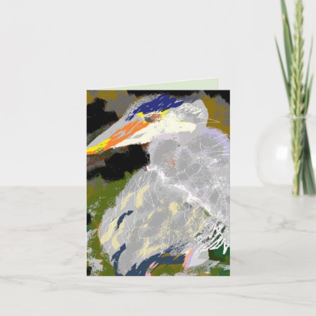 Note Card : Great Blue Heron (Front)
