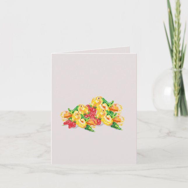 Note Card :  Love  Fruits (Front)